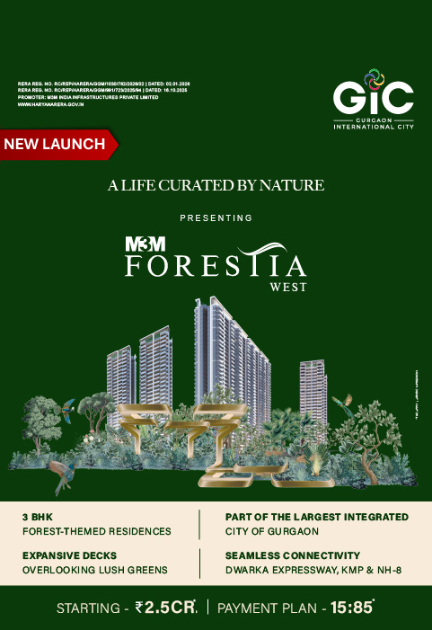 M3M Forestia West – Verified Prices, Location & Returns 2 M3M Forestia West main Banner Mob